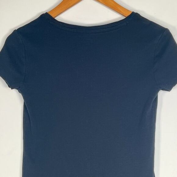 Tommy Hilfiger Navy Cotton Knit Shirt Tee T-shirt Dress - Picture 7 of 9